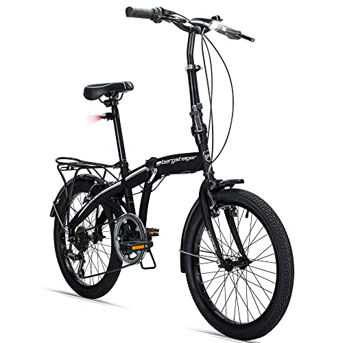 Bergsteiger Windsor 20 Zoll Faltrad, Klapprad, Shimano 6 Gang-Schaltung, LED Batterie-Licht, Quick-Fold-System, Klappfahrrad Bergsteiger Windsor 20 Zoll Faltrad, Klapprad, Shimano 6 Gang-Schaltung, LED Batterie-Licht, Quick-Fold-System, Klappfahrrad von Bergsteiger