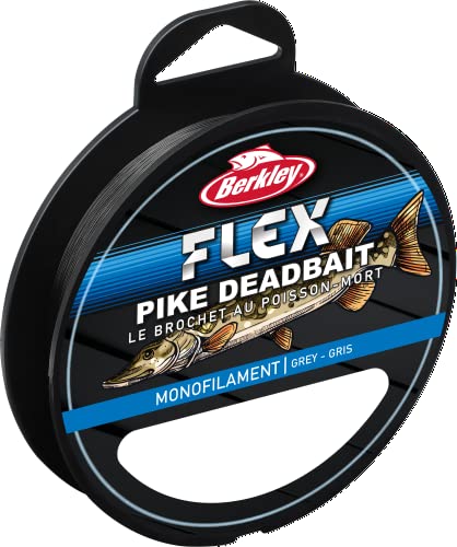 Berkley Flex SS monofile Hecht Deadbait Angelschnüre - Stark,wenig Drall, leicht zu knoten - Perfekt für den Angel-Anfänger!, 0.30mm | 15Lb | 6,8Kg | 300m, grau Berkley Flex SS monofile Hecht Deadbait Angelschnüre - Stark,wenig Drall, leicht zu knoten - Perfekt für den Angel-Anfänger!, 0.30mm | 15Lb | 6,8Kg | 300m, grau von Berkley