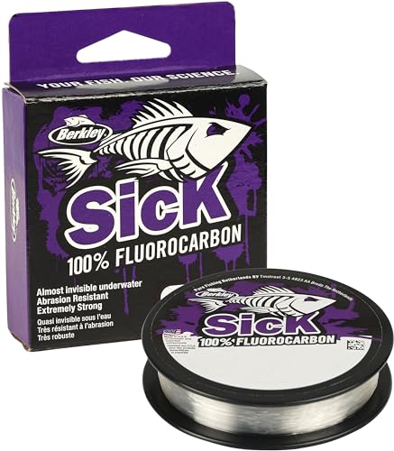 Berkley Sick Fluorocarbon-Vorfachmaterial – durchsichtige Fluoro-Carbon-Angelschnur, schnell sinkendes und unsichtbares Raubfisch-Angelvorfach, 50 m, farblos Berkley Sick Fluorocarbon-Vorfachmaterial – durchsichtige Fluoro-Carbon-Angelschnur, schnell sinkendes und unsichtbares Raubfisch-Angelvorfach, 50 m, farblos von Berkley