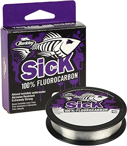 Berkley Sick Fluorocarbon-Vorfachmaterial – durchsichtige Fluoro-Carbon-Angelschnur, schnell sinkendes und unsichtbares Raubfisch-Angelvorfach, 50 m, farblos Berkley Sick Fluorocarbon-Vorfachmaterial – durchsichtige Fluoro-Carbon-Angelschnur, schnell sinkendes und unsichtbares Raubfisch-Angelvorfach, 50 m, farblos von Berkley