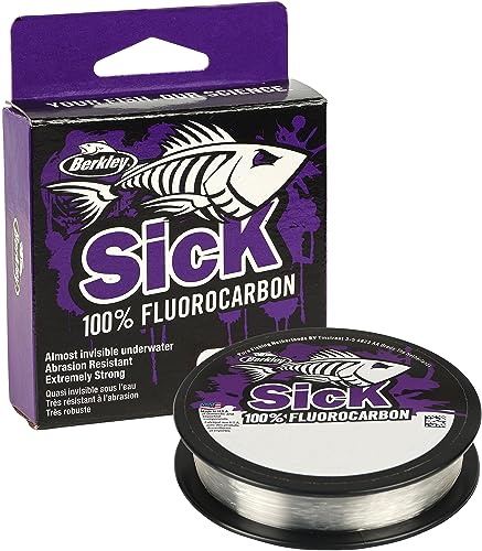 Berkley Sick Fluorocarbon-Vorfachmaterial – durchsichtige Fluoro-Carbon-Angelschnur, schnell sinkendes und unsichtbares Raubfisch-Angelvorfach, 50 m, farblos Berkley Sick Fluorocarbon-Vorfachmaterial – durchsichtige Fluoro-Carbon-Angelschnur, schnell sinkendes und unsichtbares Raubfisch-Angelvorfach, 50 m, farblos von Berkley