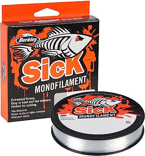 Berkley Sick Nylon-Angelschnur – Monofil-Angelschnur mit geringer Dehnung, wenig Drall, abriebfest und perfekt zum Süßwasser- oder Meeresangeln Berkley Sick Nylon-Angelschnur – Monofil-Angelschnur mit geringer Dehnung, wenig Drall, abriebfest und perfekt zum Süßwasser- oder Meeresangeln von Berkley