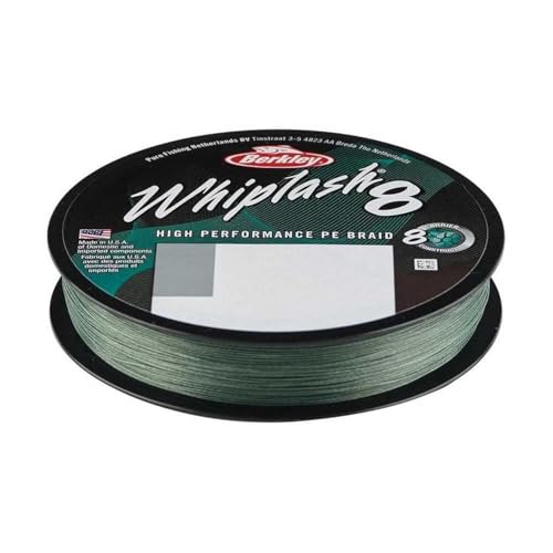 BERKLEY Whiplash 8 Geflochtene Schnur, moosgrün, 0.08mm | 12.9kg | 28lb | 165yd BERKLEY Whiplash 8 Geflochtene Schnur, moosgrün, 0.08mm | 12.9kg | 28lb | 165yd von Berkley
