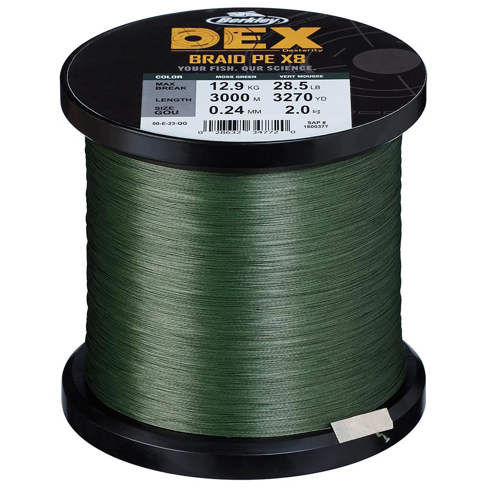 Berkley Dex X8 15 Lbs 3000 M Braided Line Silber 0.080 mm Berkley Dex X8 15 Lbs 3000 M Braided Line Silber 0.080 mm von Berkley