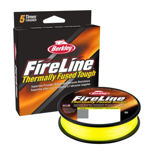 Berkley FireLine® Fused Original - 8-Strand Superline, Ultra-zähe & Abriebfeste geflochtene Angelschnur für überragendes Feingefühl und geschmeidige Würfe, grün, 0,17 mm, 10,7 kg, 328 yd|300 m von Berkley