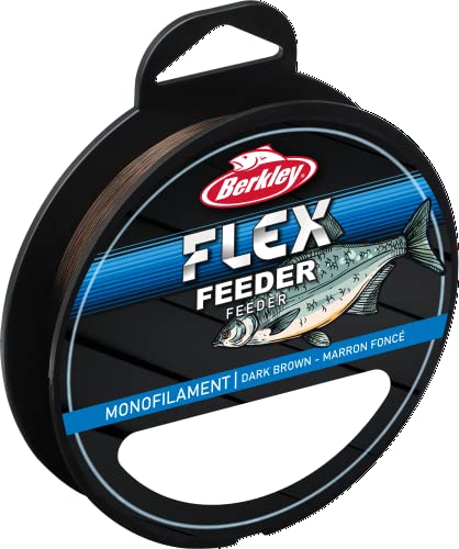 Berkley Flex SS-monofile-Feederschnur – stark, wenig Drall, leicht zu knoten, sehr abriebfest, salzwasserfest – perfekt für den Friedfischangler!, dunkelbraun von Berkley