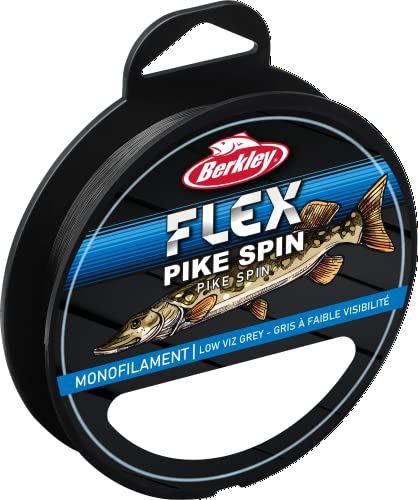 Berkley Flex SS monofile Spinn Hechtschnur – stark, wenig Drall, einfach zu knoten – perfekt für den aufstrebenden Hechtangler!, Transparentes Grau Berkley Flex SS monofile Spinn Hechtschnur – stark, wenig Drall, einfach zu knoten – perfekt für den aufstrebenden Hechtangler!, Transparentes Grau von Berkley