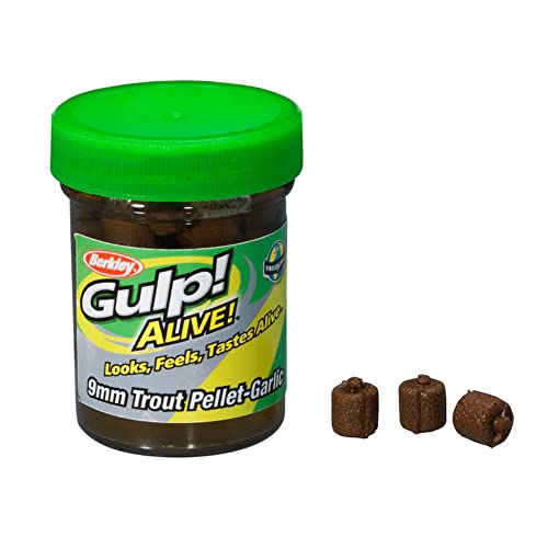 Berkley Angel Pellet für die Montage Gulp! Alive Trout Pellet 2,1 oz – 59 g Garlic-Natural Meer Fluss See von Berkley