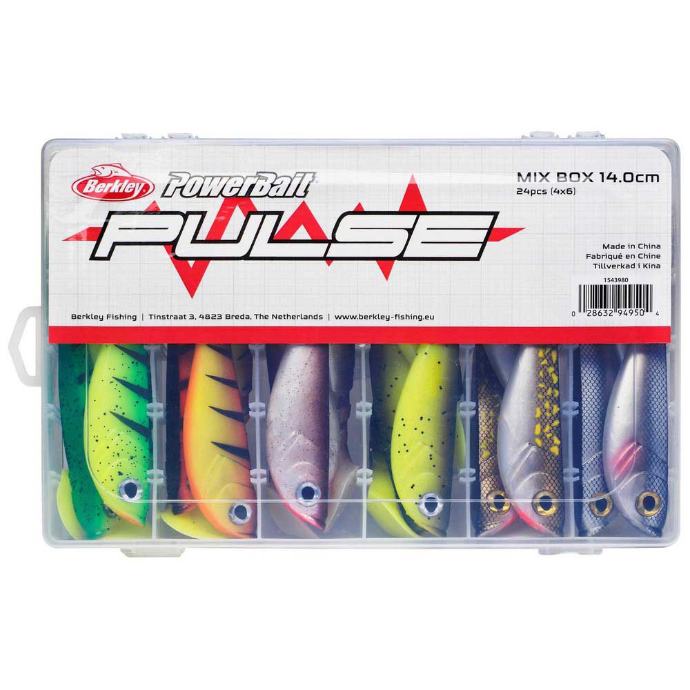 Berkley Pulse Shad Mix Box Soft Lure 140 Mm 24 Units Mehrfarbig Berkley Pulse Shad Mix Box Soft Lure 140 Mm 24 Units Mehrfarbig von Berkley