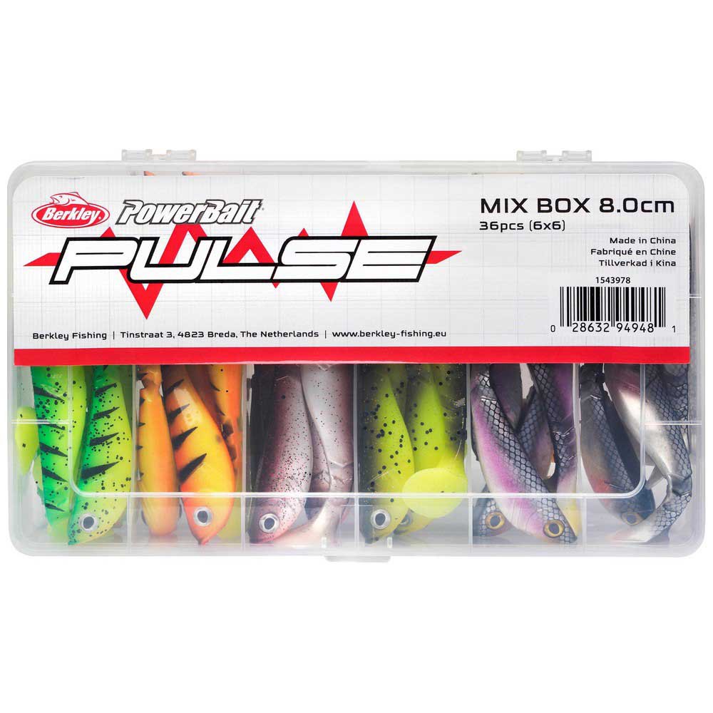 Berkley Pulse Shad Mix Box Soft Lure 80 Mm 36 Units Mehrfarbig Berkley Pulse Shad Mix Box Soft Lure 80 Mm 36 Units Mehrfarbig von Berkley