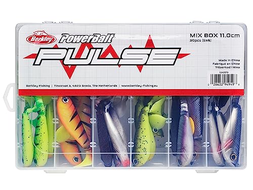 Berkley Pulse Shad Gummifisch-Set – Set aus weichen Paddelschwanz-Ködern für Hecht, Barsch, Köder für Zander, Forellenköder Berkley Pulse Shad Gummifisch-Set – Set aus weichen Paddelschwanz-Ködern für Hecht, Barsch, Köder für Zander, Forellenköder von Berkley