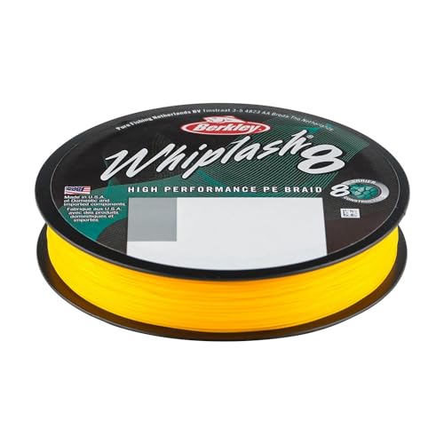 BERKLEY Whiplash 8 Geflochtene Schnur, gelb, 0.14mm | 19.2kg | 42lb | 330yd BERKLEY Whiplash 8 Geflochtene Schnur, gelb, 0.14mm | 19.2kg | 42lb | 330yd von Berkley