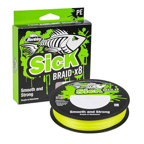 Berkley Sick Braid – 8-fach geflochtene Angelschnur, super glattes 8-fach Multifaden PE Raubfischgeflecht, Angelschnüre 150-300 m zum Süßwasser- oder Salzwasser-Meeresangeln Berkley Sick Braid – 8-fach geflochtene Angelschnur, super glattes 8-fach Multifaden PE Raubfischgeflecht, Angelschnüre 150-300 m zum Süßwasser- oder Salzwasser-Meeresangeln von Berkley