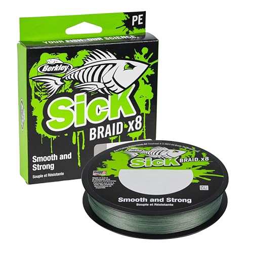 Berkley Sick Braid – 8-fach geflochtene Angelschnur, super glattes 8-fach Multifaden PE Raubfischgeflecht, Angelschnüre 150-300 m zum Süßwasser- oder Salzwasser-Meeresangeln Berkley Sick Braid – 8-fach geflochtene Angelschnur, super glattes 8-fach Multifaden PE Raubfischgeflecht, Angelschnüre 150-300 m zum Süßwasser- oder Salzwasser-Meeresangeln von Berkley