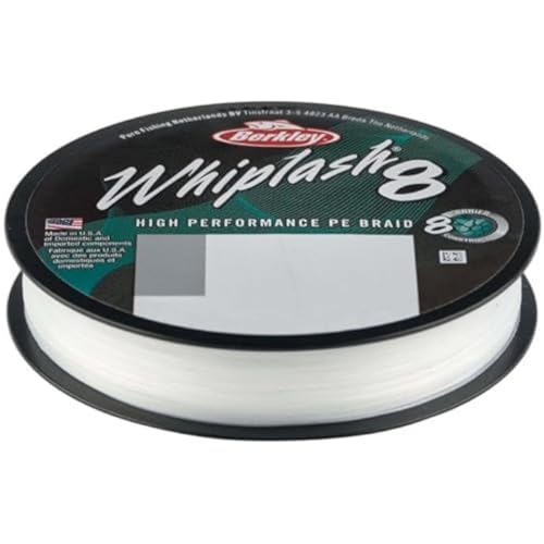 BERKLEY Whiplash 8 Geflochtene Schnur, kristall, 0.1mm | 14.8kg | 32lb | 330yd BERKLEY Whiplash 8 Geflochtene Schnur, kristall, 0.1mm | 14.8kg | 32lb | 330yd von Berkley