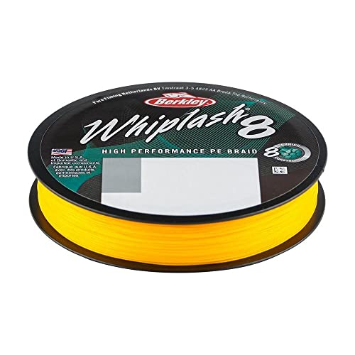 BERKLEY Whiplash 8 Geflochtene Schnur, gelb, 0.06mm | 10.7kg | 23lb | 330yd BERKLEY Whiplash 8 Geflochtene Schnur, gelb, 0.06mm | 10.7kg | 23lb | 330yd von Berkley
