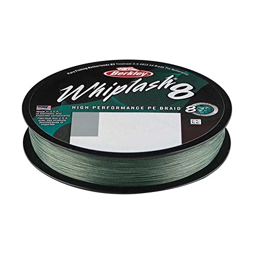 BERKLEY Whiplash 8 Geflochtene Schnur, moosgrün, 0.14mm | 19.2kg | 42lb | 330yd BERKLEY Whiplash 8 Geflochtene Schnur, moosgrün, 0.14mm | 19.2kg | 42lb | 330yd von Berkley
