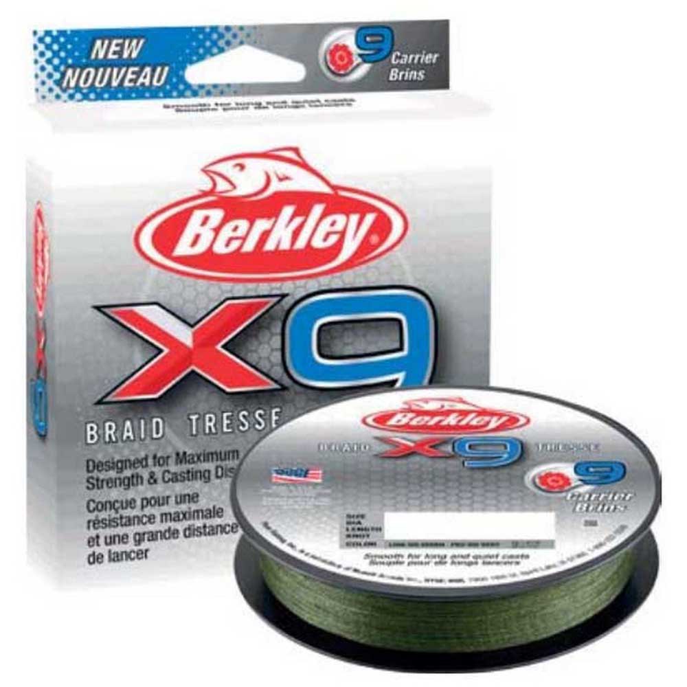 Berkley X9 Braided Line 150 M Grün 0.430 mm von Berkley