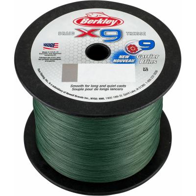 Berkley X9 Braid Low Vis Green 10lb 12.1kg 2000m 0.12mm von Berkley