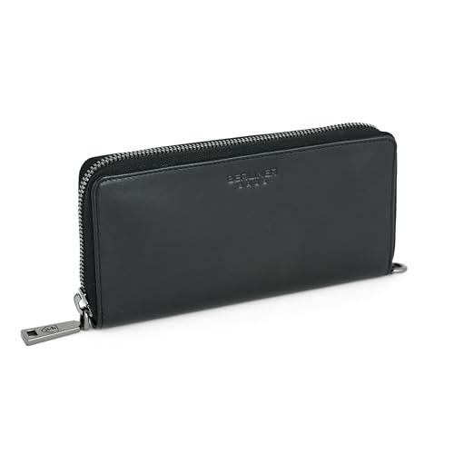 Berliner Bags Premium Geldbörse Lyon, Große Portemonnaie, Geldbeutel aus Leder, mit TÜV-geprüftem RFID-Schutz, inkl, Geschenk-Box, für Damen – Schwarz Berliner Bags Premium Geldbörse Lyon, Große Portemonnaie, Geldbeutel aus Leder, mit TÜV-geprüftem RFID-Schutz, inkl, Geschenk-Box, für Damen – Schwarz von Berliner Bags