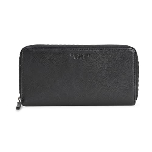 Berliner Bags Premium Geldbörse Margo, Große Portemonnaie aus Leder, Geldbeutel TÜV-geprüftem RFID-Schutz, inkl. Geschenk-Box, für Damen - Schwarz Berliner Bags Premium Geldbörse Margo, Große Portemonnaie aus Leder, Geldbeutel TÜV-geprüftem RFID-Schutz, inkl. Geschenk-Box, für Damen - Schwarz von Berliner Bags