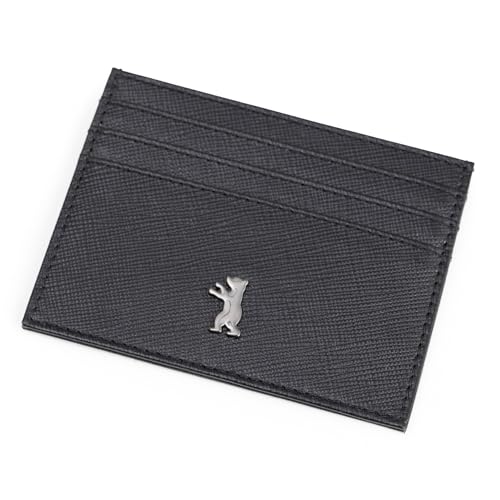 Berliner Bags Premium Kartenetui Hugo aus Leder, Slim Kreditkartenetui mit RFID-Schutz und Geschenkbox, für Herren und Damen - Schwarz Berliner Bags Premium Kartenetui Hugo aus Leder, Slim Kreditkartenetui mit RFID-Schutz und Geschenkbox, für Herren und Damen - Schwarz von Berliner Bags