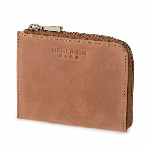 Berliner Bags Vintage Münzbörse Mark aus Leder, Mini Geldbeutel für Damen und Herren - Tan Braun Berliner Bags Vintage Münzbörse Mark aus Leder, Mini Geldbeutel für Damen und Herren - Tan Braun von Berliner Bags