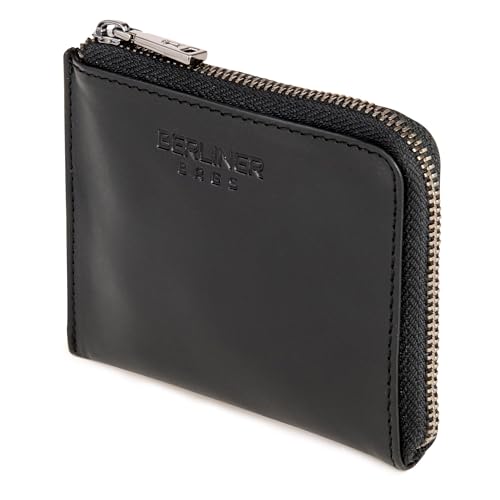 Berliner Bags Premium Münzbörse Mark aus Leder, Coin Purse Mini Geldbeutel für Damen und Herren – Schwarz Berliner Bags Premium Münzbörse Mark aus Leder, Coin Purse Mini Geldbeutel für Damen und Herren – Schwarz von Berliner Bags