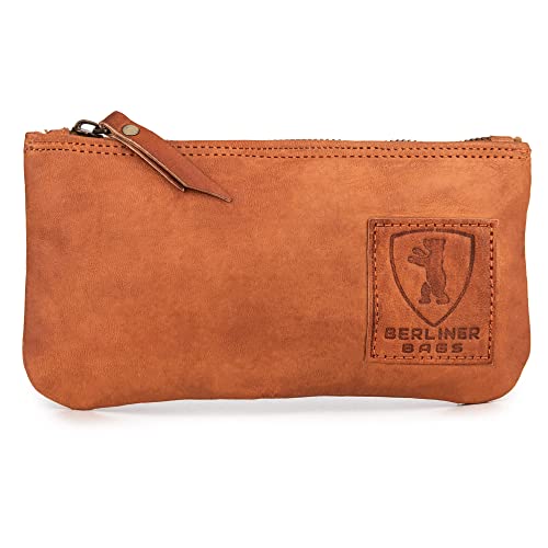Berliner Bags Vintage Federmäppchen Etui aus Leder mit YKK Reißverschluss, Federmappe für Stifte - Braun Berliner Bags Vintage Federmäppchen Etui aus Leder mit YKK Reißverschluss, Federmappe für Stifte - Braun von Berliner Bags