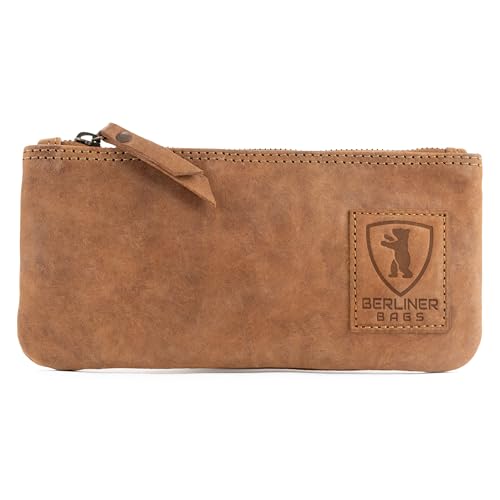 Berliner Bags Vintage Federmäppchen Etui aus Leder mit YKK-Reißverschluss, Robuste Federmappe für Stifte und Zubehör - Braun Berliner Bags Vintage Federmäppchen Etui aus Leder mit YKK-Reißverschluss, Robuste Federmappe für Stifte und Zubehör - Braun von Berliner Bags