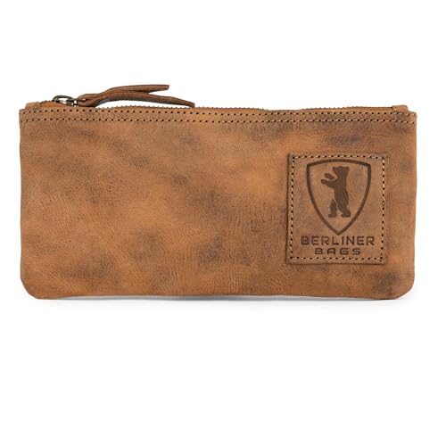 Berliner Bags Vintage Federmäppchen Etui aus Leder mit YKK-Reißverschluss, Robuste Federmappe für Stifte und Zubehör - Braun Berliner Bags Vintage Federmäppchen Etui aus Leder mit YKK-Reißverschluss, Robuste Federmappe für Stifte und Zubehör - Braun von Berliner Bags
