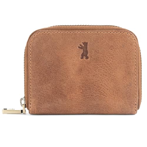 Berliner Bags Vintage Geldbörse Braga, Kleine Portemonnaie, Geldbeutel aus Leder mit RFID-Schutz, inkl. Geschenk-Box, für Damen und Herren - Braun Berliner Bags Vintage Geldbörse Braga, Kleine Portemonnaie, Geldbeutel aus Leder mit RFID-Schutz, inkl. Geschenk-Box, für Damen und Herren - Braun von Berliner Bags