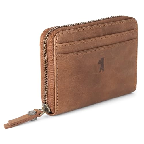 Berliner Bags Vintage Geldbörse ELSA, Kleines Portemonnaie Damen, Geldbeutel aus Leder, mit TÜV-geprüftem RFID-Schutz, inkl. Geschenk-Box, für Damen - Braun Berliner Bags Vintage Geldbörse ELSA, Kleines Portemonnaie Damen, Geldbeutel aus Leder, mit TÜV-geprüftem RFID-Schutz, inkl. Geschenk-Box, für Damen - Braun von Berliner Bags