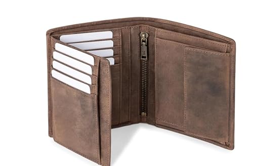 Berliner Bags Vintage Geldbörse Herren mit Münzfach Thomas, Leder Portemonnaie mit RFID-Schutz, Slim Wallet Geldbeutel für Männer Hochformat - Braun Berliner Bags Vintage Geldbörse Herren mit Münzfach Thomas, Leder Portemonnaie mit RFID-Schutz, Slim Wallet Geldbeutel für Männer Hochformat - Braun von Berliner Bags