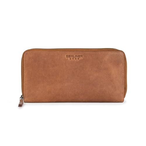Berliner Bags Vintage Geldbörse Margo, Große Portemonnaie aus Leder, Geldbeutel mit TÜV-geprüftem RFID-Schutz, inkl. Geschenk-Box, für Damen - Braun Berliner Bags Vintage Geldbörse Margo, Große Portemonnaie aus Leder, Geldbeutel mit TÜV-geprüftem RFID-Schutz, inkl. Geschenk-Box, für Damen - Braun von Berliner Bags