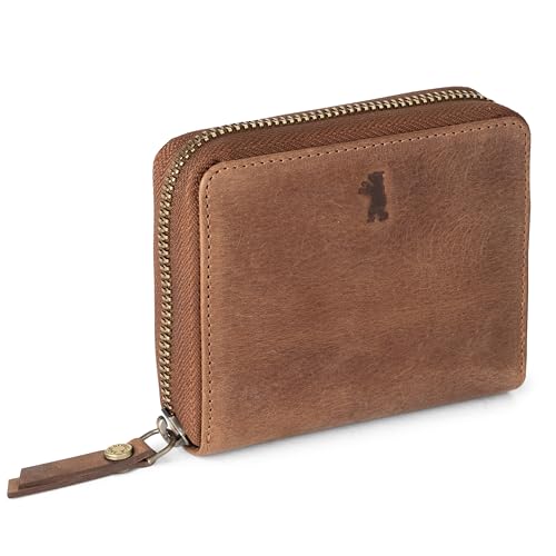 Berliner Bags Vintage Geldbörse Palermo, Kleines Portemonnaie Damen, Geldbeutel aus Leder, mit TÜV-geprüftem RFID-Schutz, inkl. Geschenk-Box, für Damen – Braun Berliner Bags Vintage Geldbörse Palermo, Kleines Portemonnaie Damen, Geldbeutel aus Leder, mit TÜV-geprüftem RFID-Schutz, inkl. Geschenk-Box, für Damen – Braun von Berliner Bags