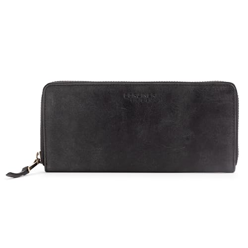 Berliner Bags Vintage Geldbörse Palma, Große Portemonnaie, Geldbeutel aus Leder, mit TüV Geprüfter RFID Schutz, inkl Geschenk-Box, für Damen - Dunkelgrau Berliner Bags Vintage Geldbörse Palma, Große Portemonnaie, Geldbeutel aus Leder, mit TüV Geprüfter RFID Schutz, inkl Geschenk-Box, für Damen - Dunkelgrau von Berliner Bags
