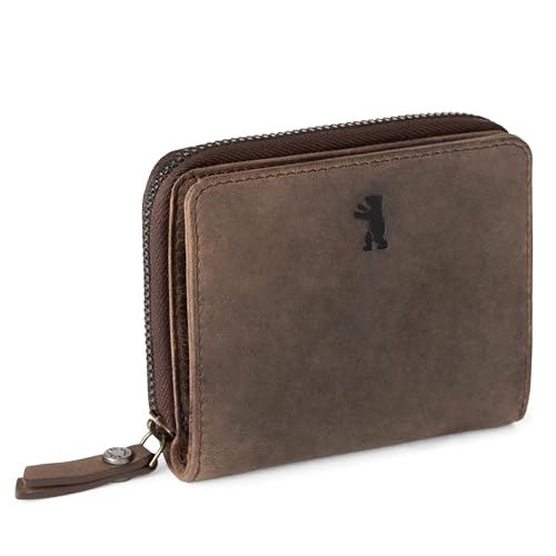 Berliner Bags Vintage Geldbörse Sara, Kleine Portemonnaie, Geldbeutel aus Leder, mit TÜV-gepruftem RFID-Schutz, inkl Geschenk-Box, für Damen - Braun Berliner Bags Vintage Geldbörse Sara, Kleine Portemonnaie, Geldbeutel aus Leder, mit TÜV-gepruftem RFID-Schutz, inkl Geschenk-Box, für Damen - Braun von Berliner Bags