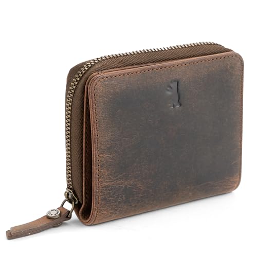 Berliner Bags Vintage Geldbörse Sara, Kleine Portemonnaie, Geldbeutel aus Leder, mit TÜV-gepruftem RFID-Schutz, inkl Geschenk-Box, für Damen - Braun Berliner Bags Vintage Geldbörse Sara, Kleine Portemonnaie, Geldbeutel aus Leder, mit TÜV-gepruftem RFID-Schutz, inkl Geschenk-Box, für Damen - Braun von Berliner Bags