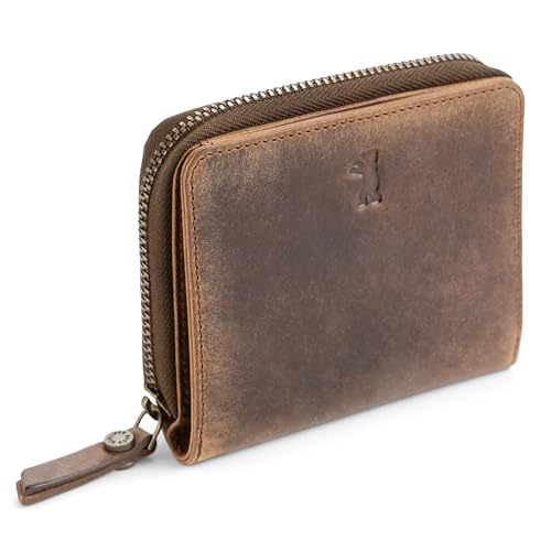 Berliner Bags Vintage Geldbörse Sara, Kleine Portemonnaie, Geldbeutel aus Leder, mit TÜV-gepruftem RFID-Schutz, inkl Geschenk-Box, für Damen - Braun Berliner Bags Vintage Geldbörse Sara, Kleine Portemonnaie, Geldbeutel aus Leder, mit TÜV-gepruftem RFID-Schutz, inkl Geschenk-Box, für Damen - Braun von Berliner Bags