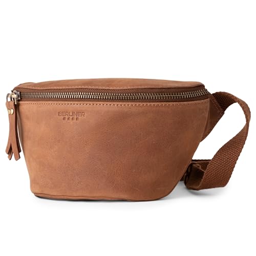 Berliner Bags Vintage Bauchtasche Noah, Umhängetasche aus Leder, Crossbody Tasche, Gürteltasche für Damen und Herren - Braun Berliner Bags Vintage Bauchtasche Noah, Umhängetasche aus Leder, Crossbody Tasche, Gürteltasche für Damen und Herren - Braun von Berliner Bags