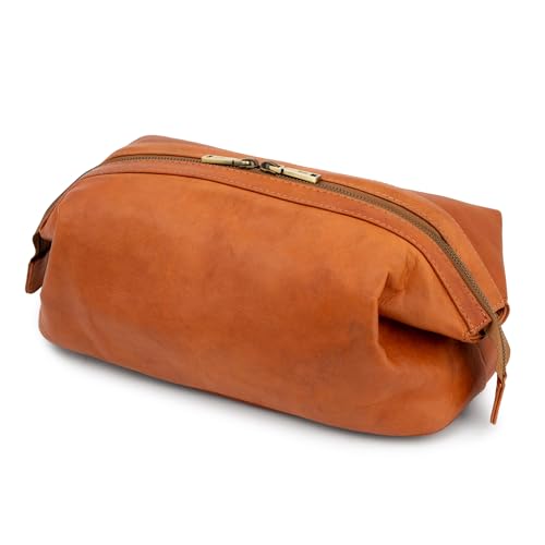 Berliner Bags Vintage Kulturbeutel Ben XL, Kulturtasche und Waschtasche aus Leder, Kosmetiktasche für Damen und Herren - Braun Berliner Bags Vintage Kulturbeutel Ben XL, Kulturtasche und Waschtasche aus Leder, Kosmetiktasche für Damen und Herren - Braun von Berliner Bags
