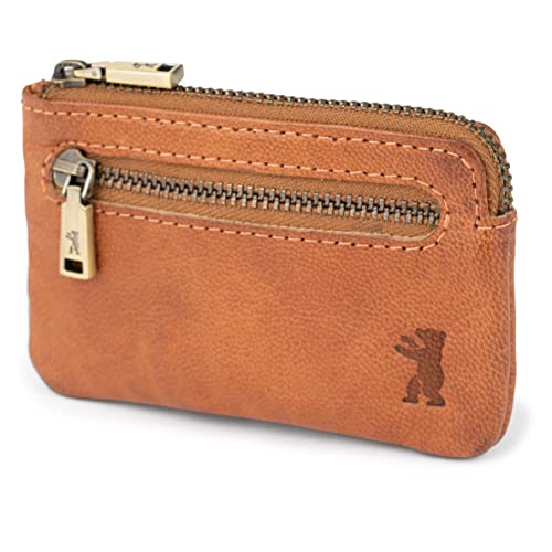 Berliner Bags Vintage Leder Schlüsseletui Eli, Schlüsseltasche Key Bag Key Organizer Klein für Damen und Herren - Braun von Berliner Bags