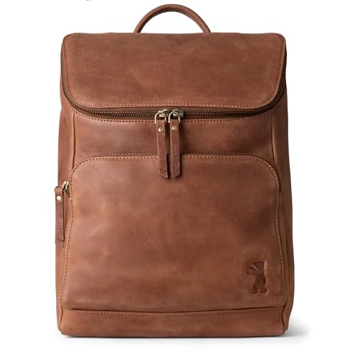 Berliner Bags Vintage Rucksack Sydney, Kleiner Tagesrucksack aus Leder, Cityrucksack für Damen - Braun von Berliner Bags