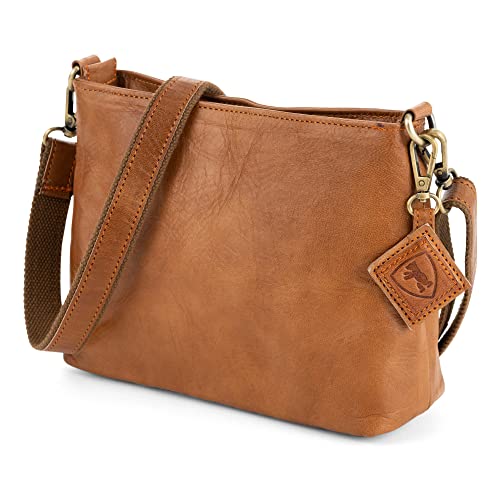 Berliner Bags Vintage Umhängetasche Marbella S, Mittelgroße Schultertasche Crossbody Bag aus Leder, Handtasche für Damen - Braun Berliner Bags Vintage Umhängetasche Marbella S, Mittelgroße Schultertasche Crossbody Bag aus Leder, Handtasche für Damen - Braun von Berliner Bags