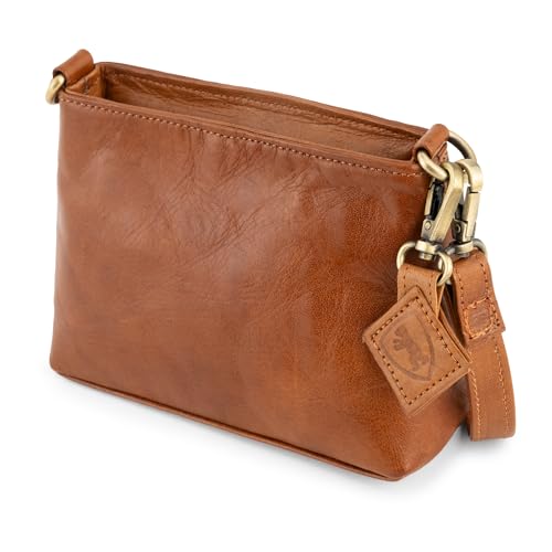 Berliner Bags Vintage Umhängetasche Marbella XS, Kleine Schultertasche Crossbody Bag aus Leder, Handtasche für Damen - Braun Berliner Bags Vintage Umhängetasche Marbella XS, Kleine Schultertasche Crossbody Bag aus Leder, Handtasche für Damen - Braun von Berliner Bags