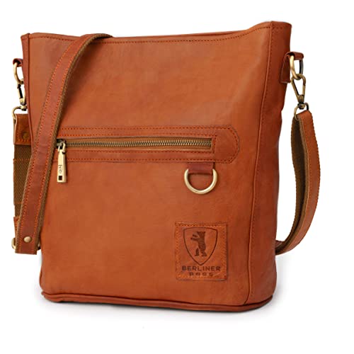 Berliner Bags Vintage Schultertasche Siena, Mittelgroße Umhängetasche aus Leder, Crossbody Bag, Handtasche für Damen - Braun Berliner Bags Vintage Schultertasche Siena, Mittelgroße Umhängetasche aus Leder, Crossbody Bag, Handtasche für Damen - Braun von Berliner Bags
