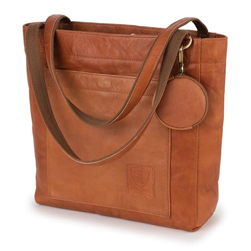 Berliner Bags Vintage Shopper Tasche Damen Seville, Leder Handtasche für Frauen - Braun von Berliner Bags