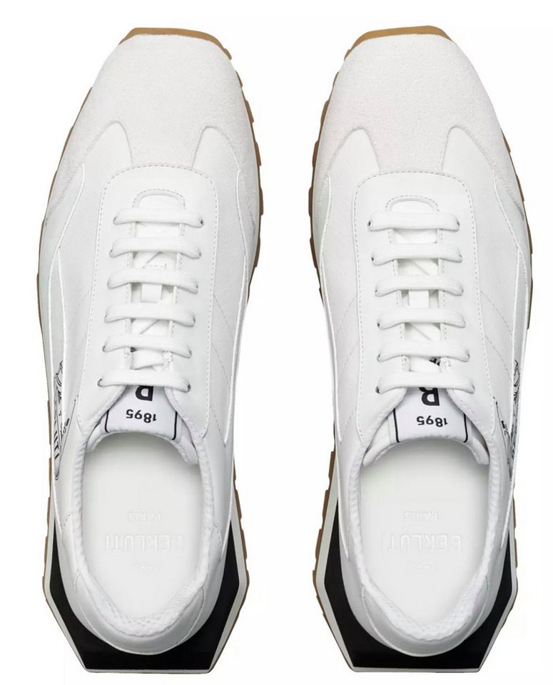 Berluti Signature Graphic Vitello Schuhe Sneaker Padded Collar, Designer-Emblem Berluti Signature Graphic Vitello Schuhe Sneaker Padded Collar, Designer-Emblem von Berluti