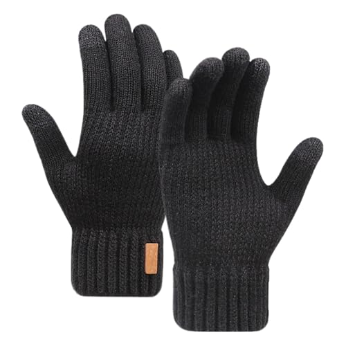 Berriphonia Touchscreen-Winterhandschuhe | Fahrradhandschuhe Doppellagige Winterfäustlinge | Hände Warme Fahrradhandschuhe, Thermohandschuhe Für Kaltes Wetter Zum Laufen, Radfahren, Wandern von Berriphonia